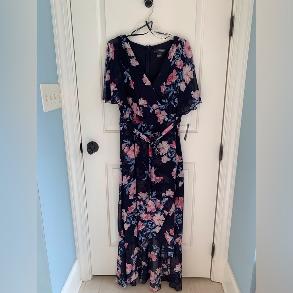 Jessica Howard Hi-Low mock wrap dress